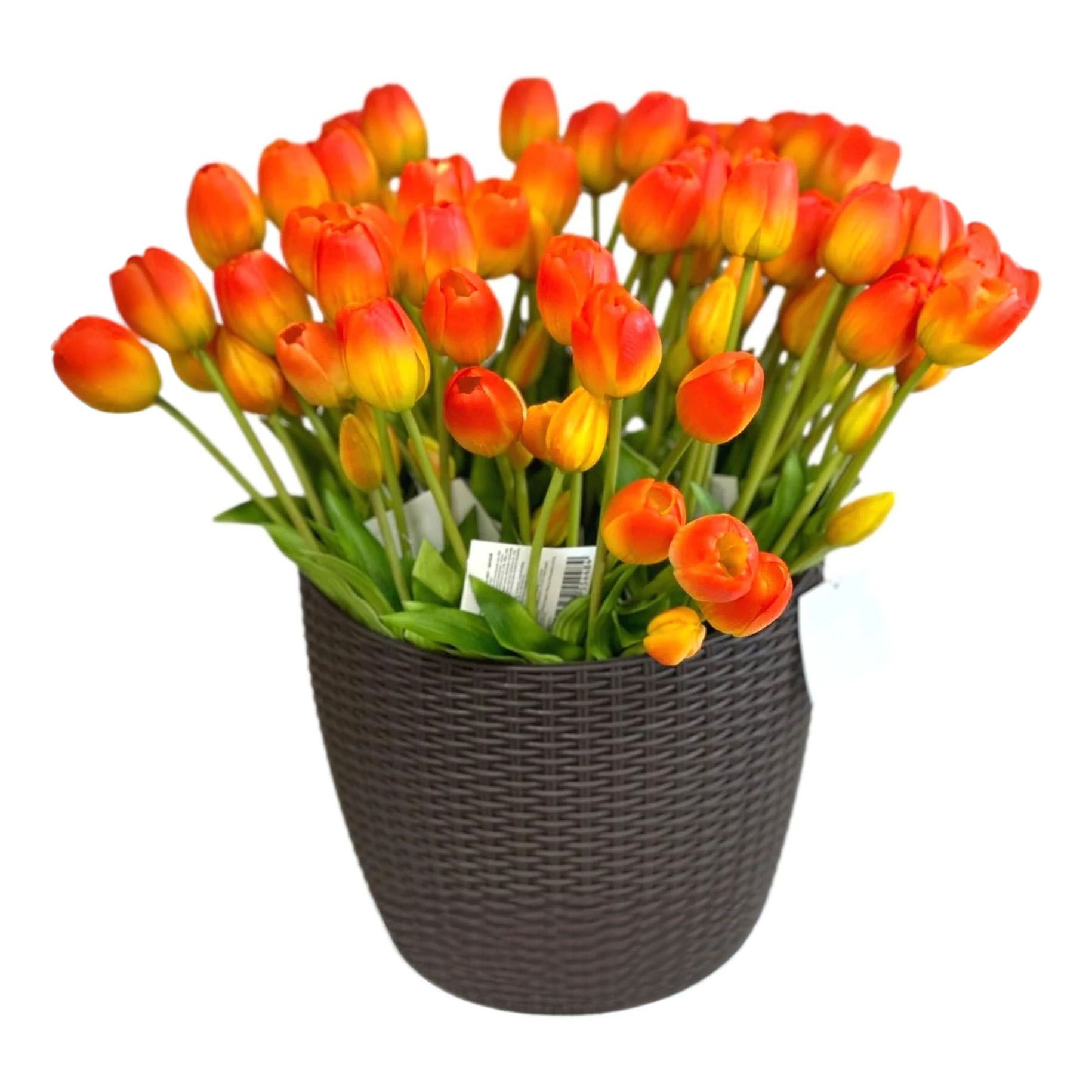 Искусственные тюльпаны Девилон красные 40 см 5 шт