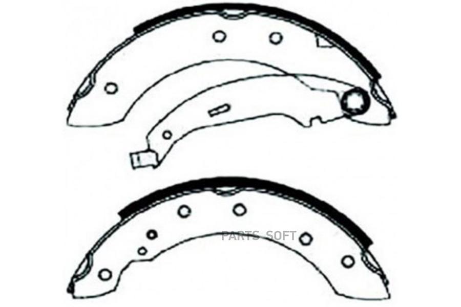 

Тормозные колодки SB Nagamochi задние правые/левые барабанные bs41602