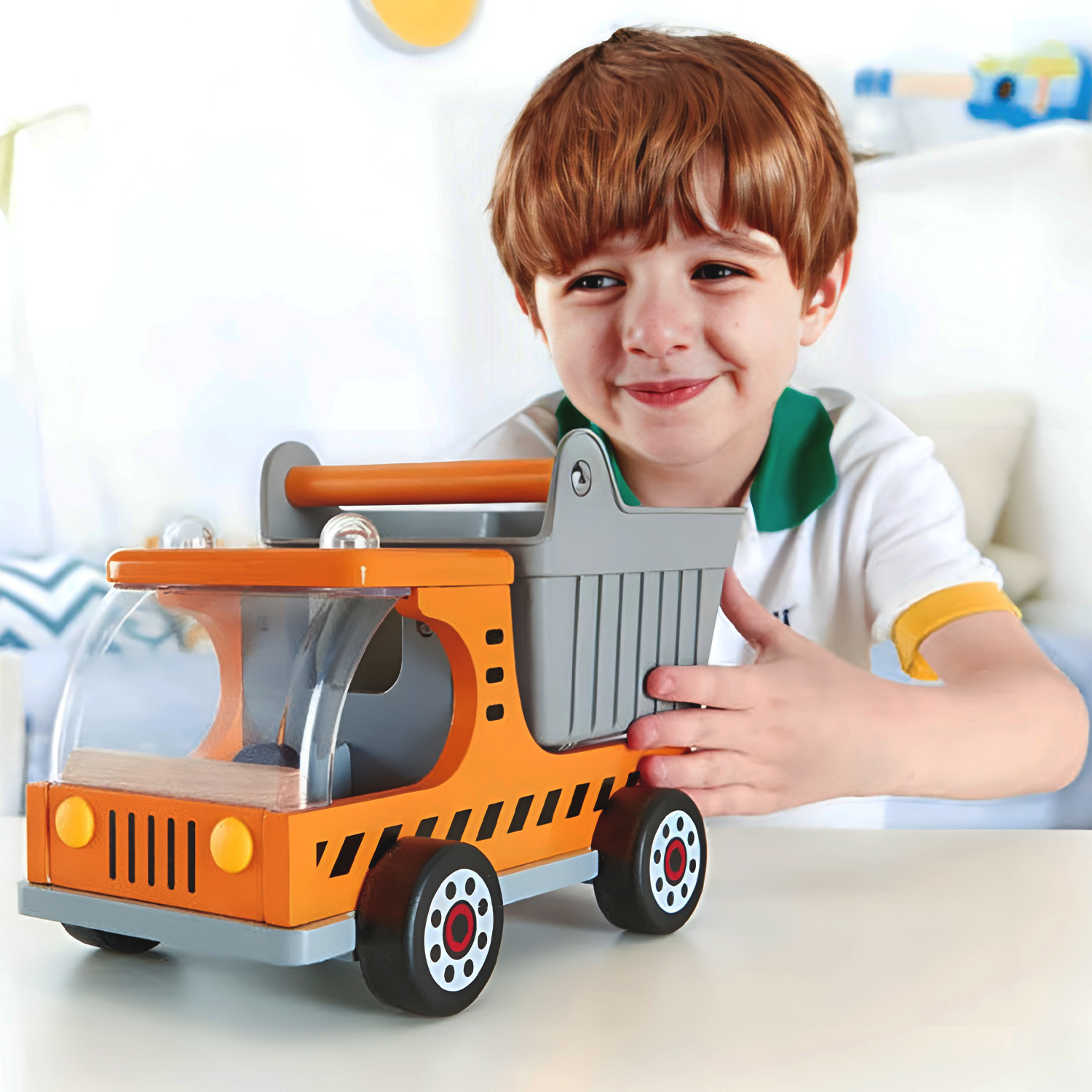

Hape деревянный, "На стройке", Желтый