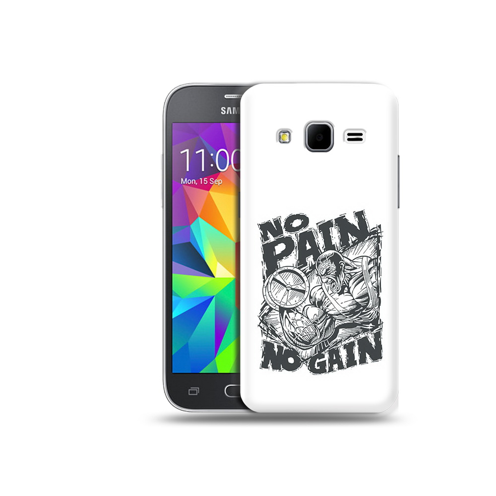 

Чехол MyPads Tocco для Samsung Galaxy Core Prime бодибилдинг тяжелая работа, Прозрачный, Tocco