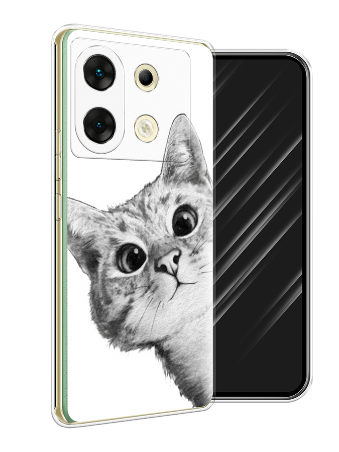 

Чехол Awog на Infinix Zero 30 5G "Кот рисунок черно-белый", Черный, 3104950-1