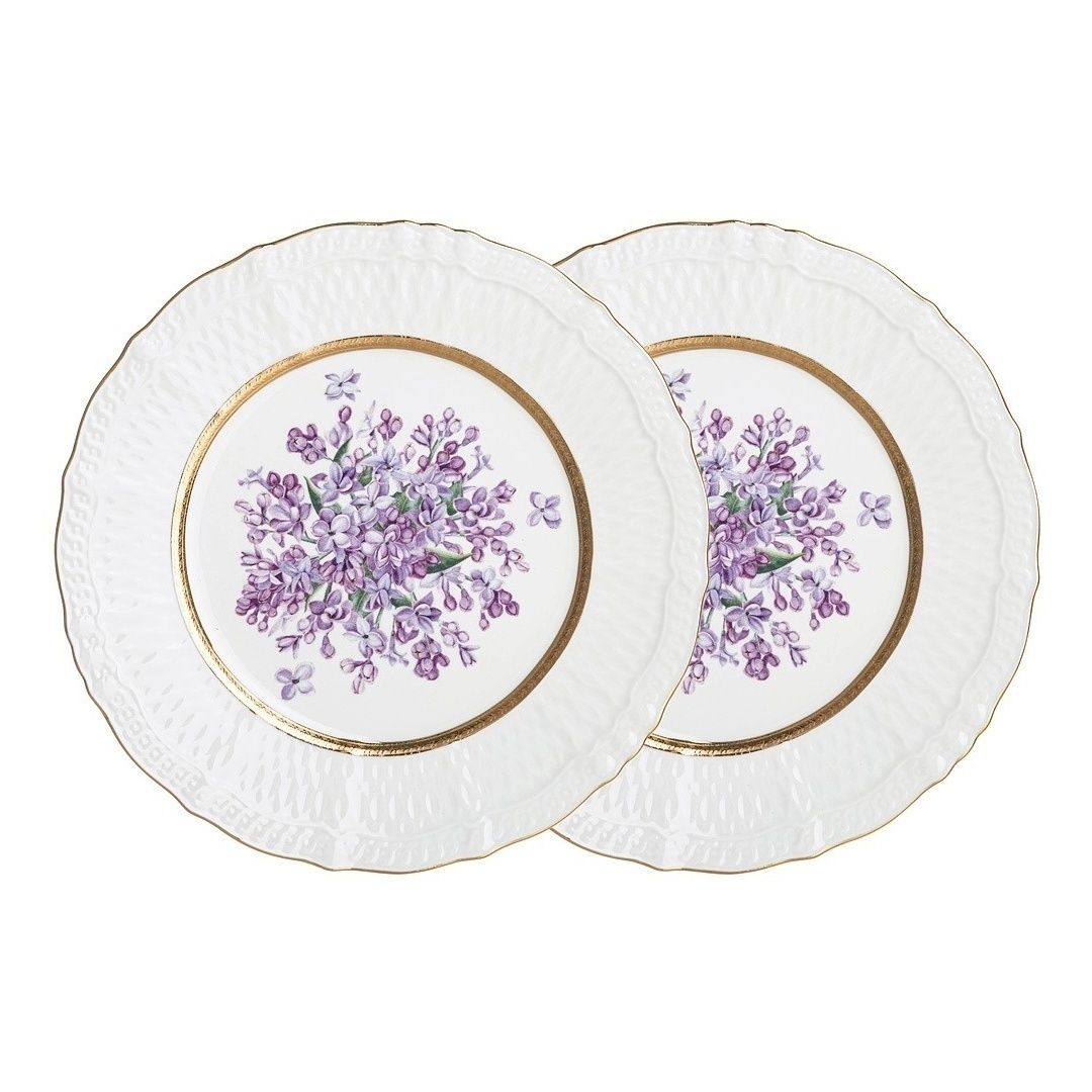 

Тарелки закусочные Lefard Lilac 20,5 см белая 2 шт