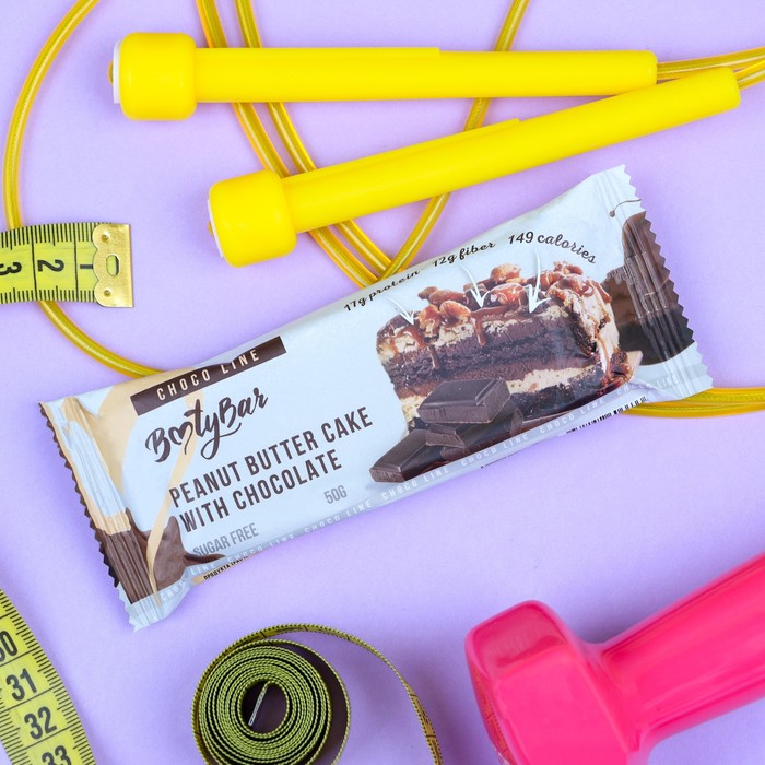 

Протеиновый батончик Choco line «Арахисовый торт с шоколадом» 50 г, Протеиновый батончик Choco line «Арахисовый торт с шоколадом» спортивное питание, 50 г