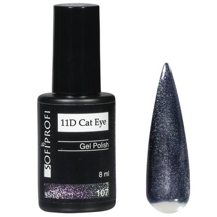 

Гель-лак SOFIPROFI 11D Cat Eye №107