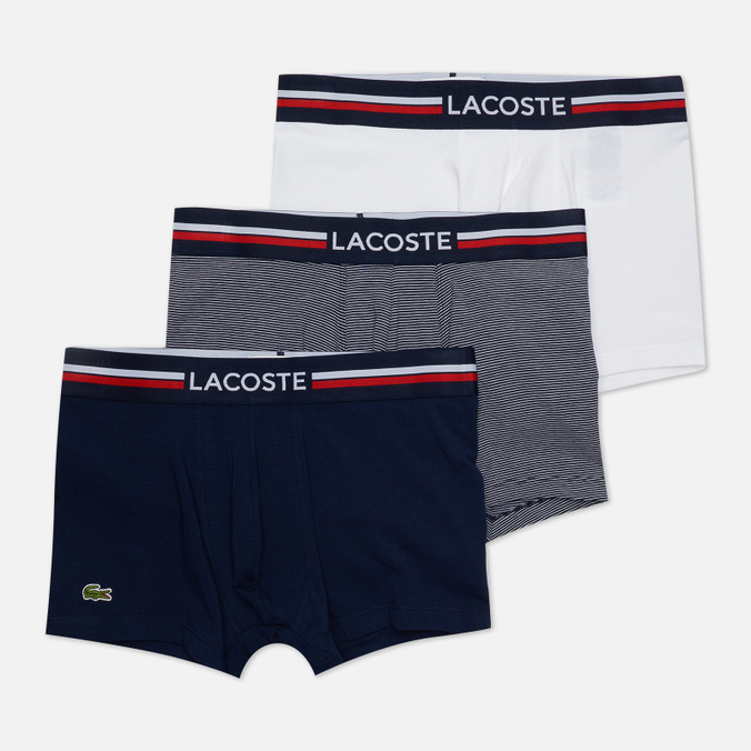 

Комплект мужских трусов Lacoste 3-Pack Iconic Three-Tone Waistband комбинированный XXL, Разноцветный, 3-Pack Iconic Three-Tone Waistband