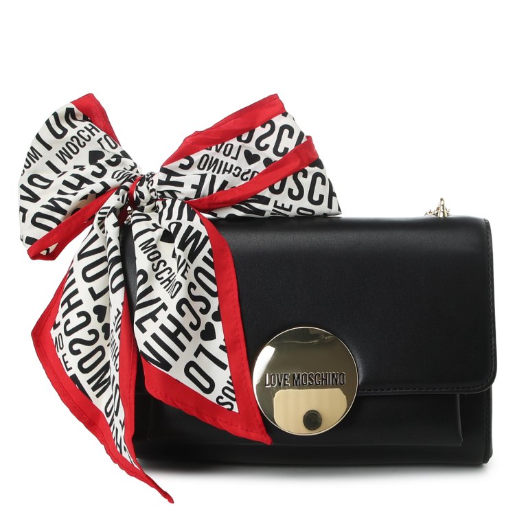 

Сумка женская Love Moschino LOVE HOOP черный, LOVE HOOP