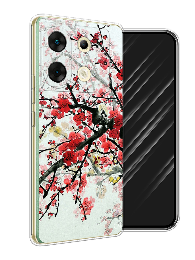 

Чехол Awog на Infinix Zero 30 5G "Сакура", Розовый;черный, 3104950-1