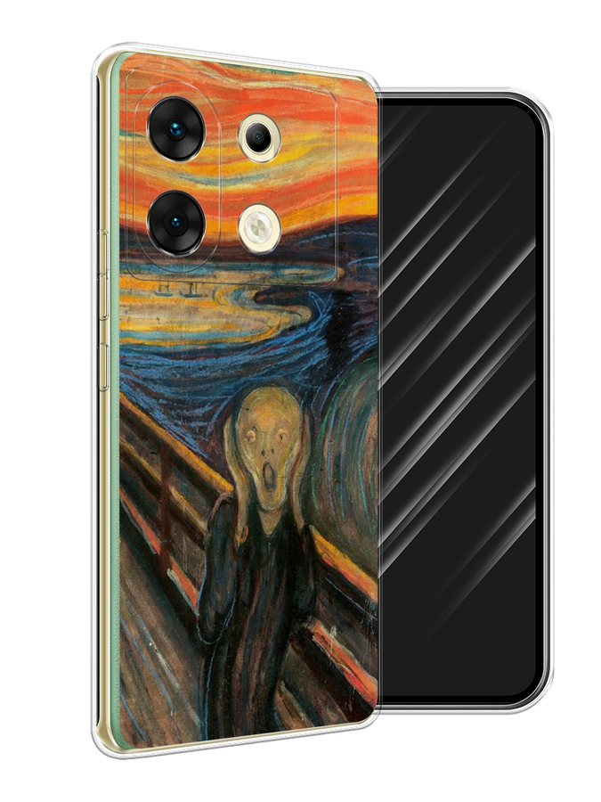 

Чехол Awog на Infinix Zero 30 5G "Крик", Оранжевый;синий;серый, 3104950-1