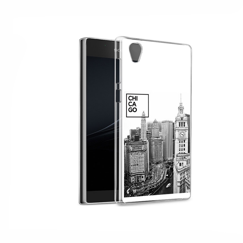 

Чехол MyPads Tocco для Sony Xperia L1 черно белый чикаго (PT66853.250.689), Прозрачный, Tocco