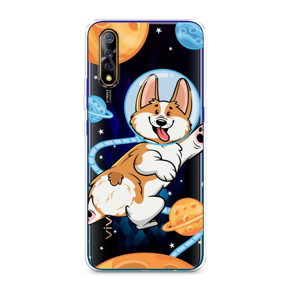 

Чехол на Vivo iQOO Neo "Корги-космонавт", Голубой;бежевый;белый, 262050-1