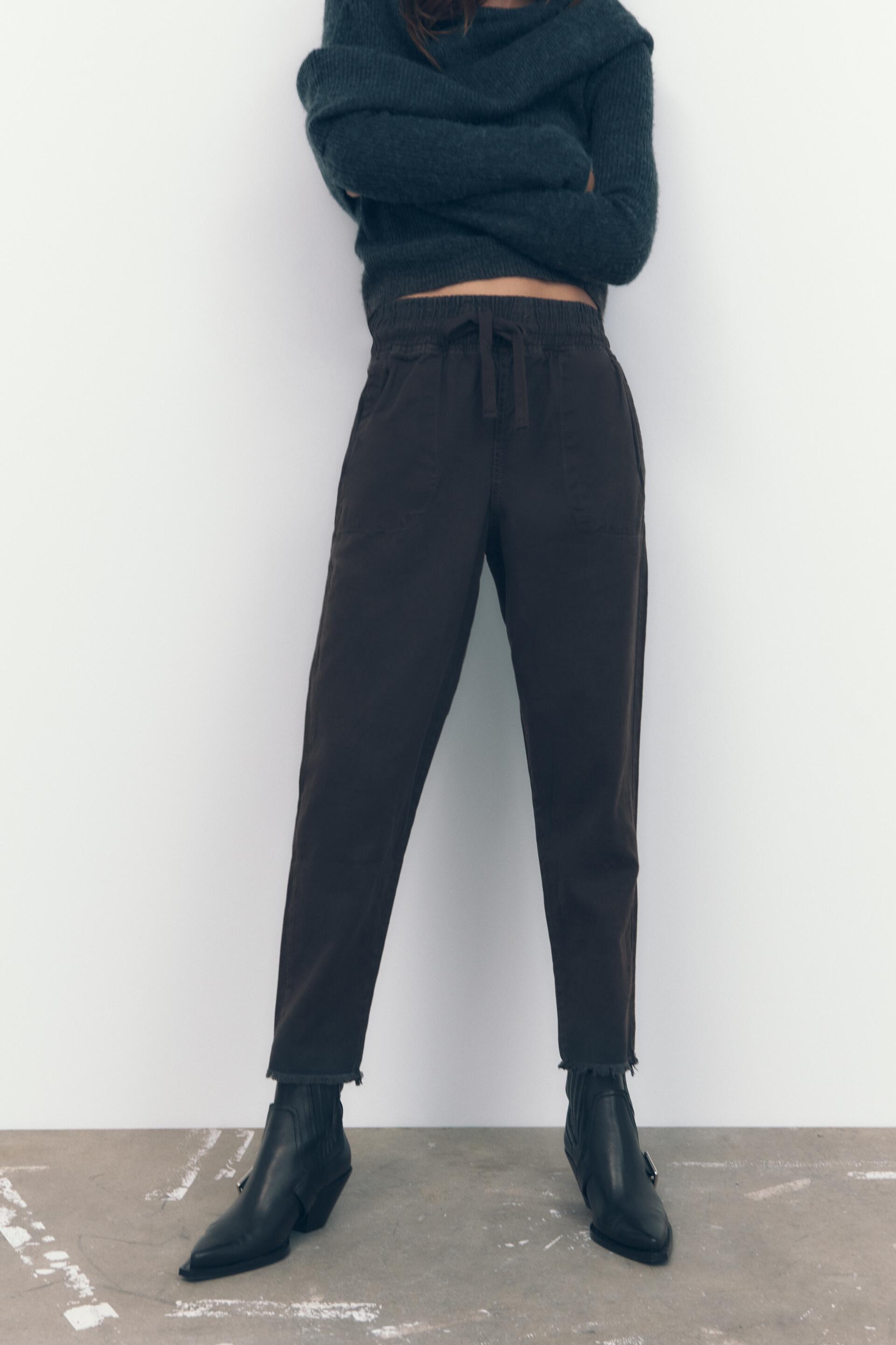

Брюки женские ZARA 04877361 черные XS (доставка из-за рубежа), 04877361