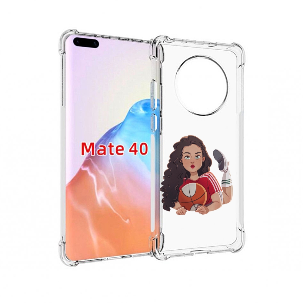 

Чехол MyPads Tocco для Huawei Mate 40 Баскетболитска-в-гольфах женский, Прозрачный, Tocco
