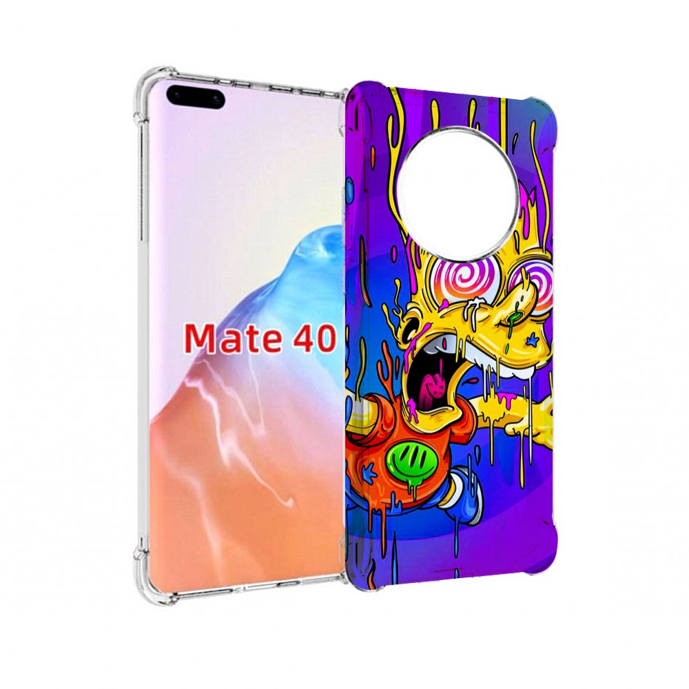 

Чехол MyPads Tocco для Huawei Mate 40 Барт-арт-стрит, Прозрачный, Tocco