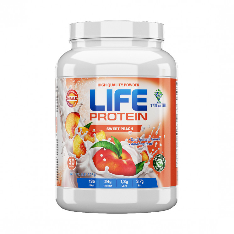 фото Протеин tree of life life protein 907 г sweet peach
