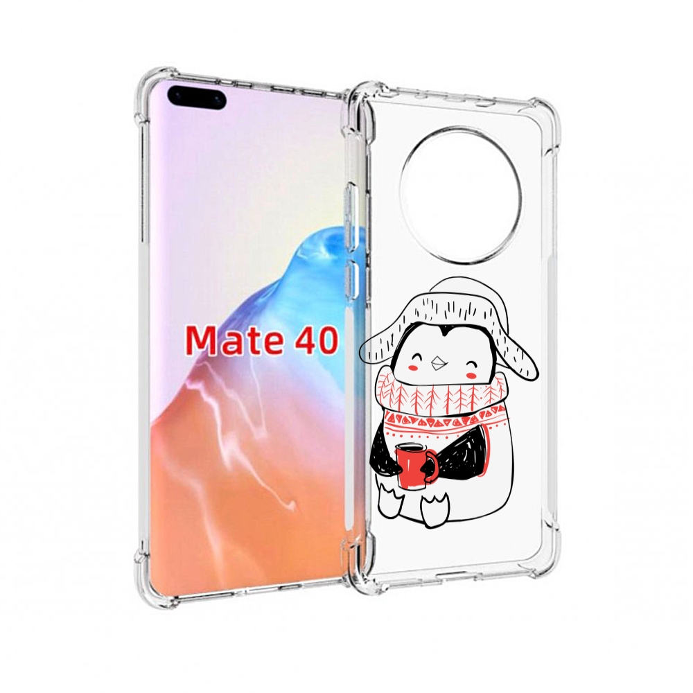 Чехол MyPads Tocco для Huawei Mate 40 Милый пингвин