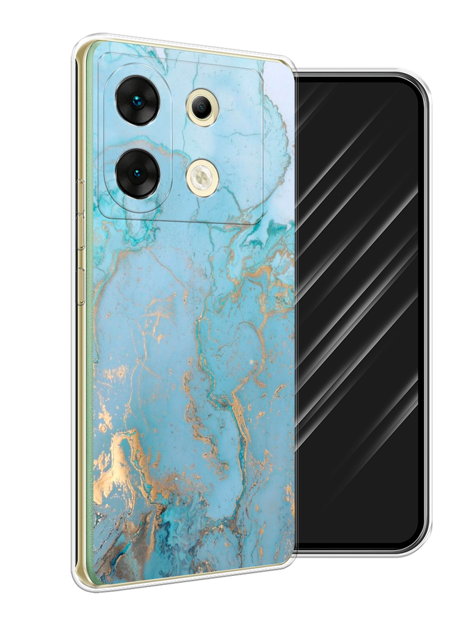 

Чехол Awog на Infinix Zero 30 5G "Голубой мрамор рисунок", 3104950-1