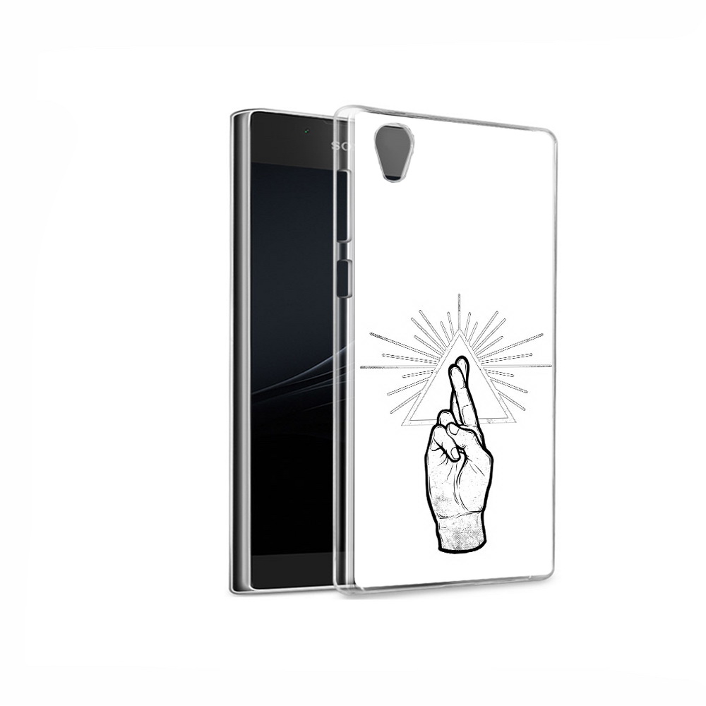 

Чехол MyPads Tocco для Sony Xperia L1 черно белая рука (PT66853.250.681), Прозрачный, Tocco