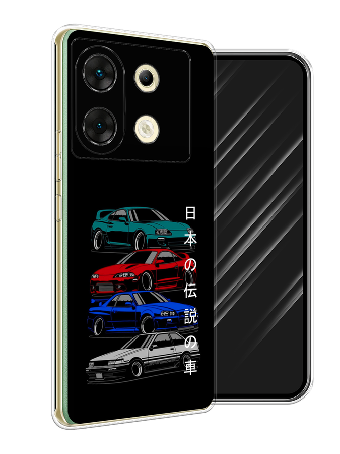 

Чехол Awog на Infinix Zero 30 5G "JDM Legend cars", Зеленый;красный;синий, 3104950-1