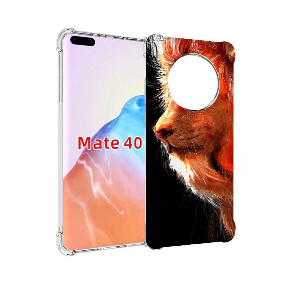 Чехол MyPads Tocco для Huawei Mate 40 Арт-рисунок-льва мужской