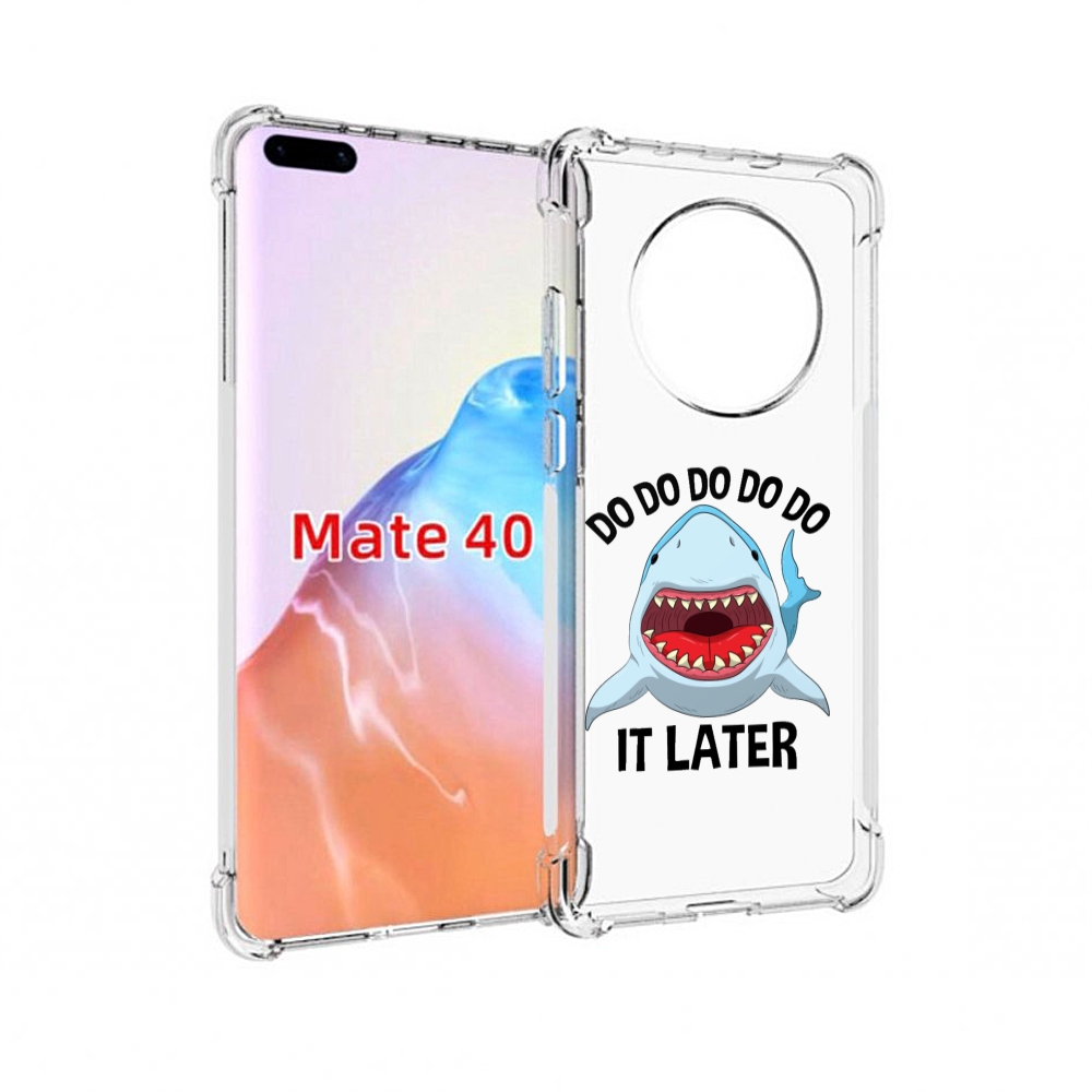 

Чехол MyPads Tocco для Huawei Mate 40 Акула, Прозрачный, Tocco