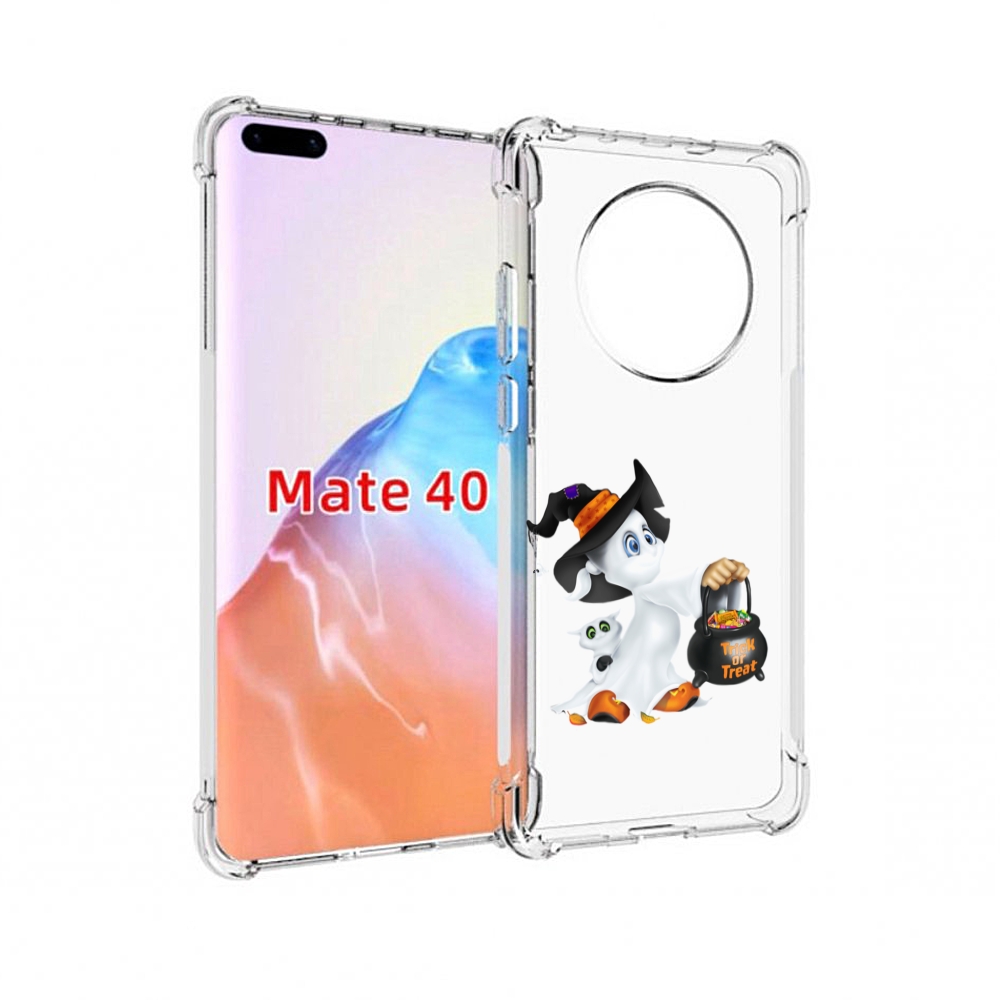

Чехол MyPads Tocco для Huawei Mate 40 Маленький призрак, Прозрачный, Tocco