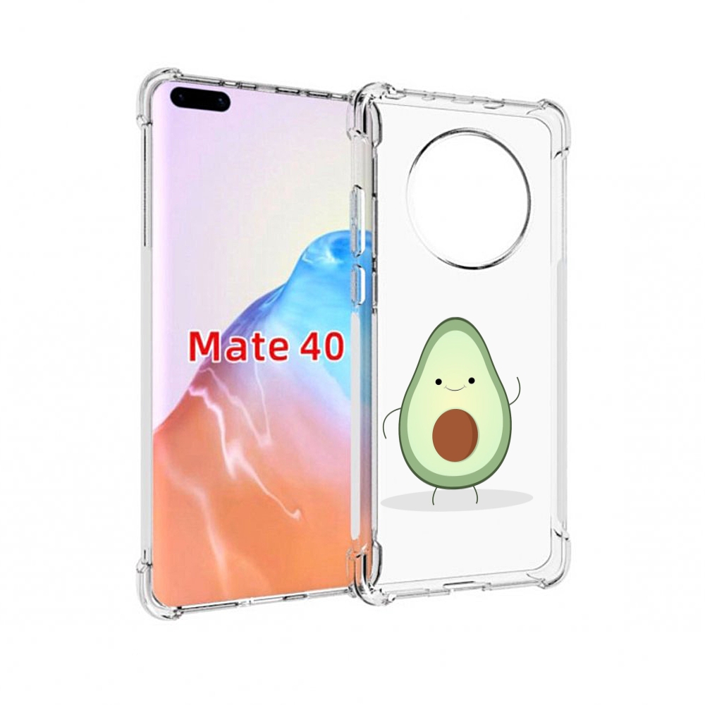 

Чехол MyPads Tocco для Huawei Mate 40 Авокадик, Прозрачный, Tocco