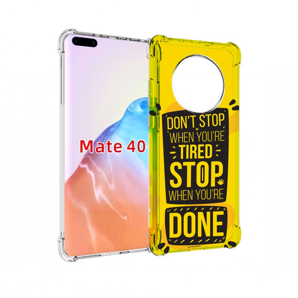 

Чехол MyPads Tocco для Huawei Mate 40 yellow-done, Прозрачный, Tocco