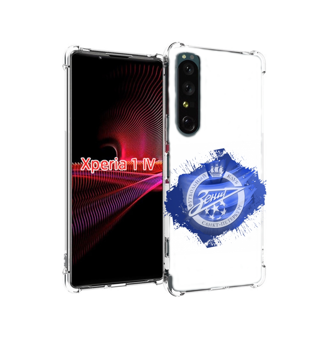 

Чехол накладка MyPads фк зенит 1 мужской для Sony Xperia 1 IV, Прозрачный, Tocco