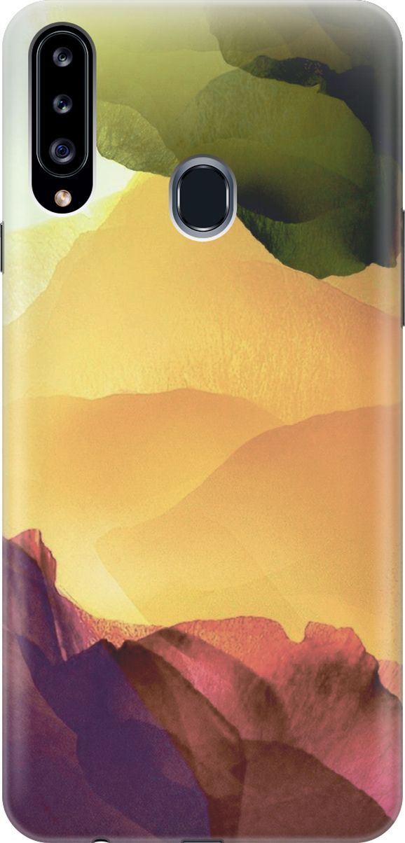 

Силиконовый чехол на Samsung Galaxy A20s с принтом "Разноцветный гербарий", 6242