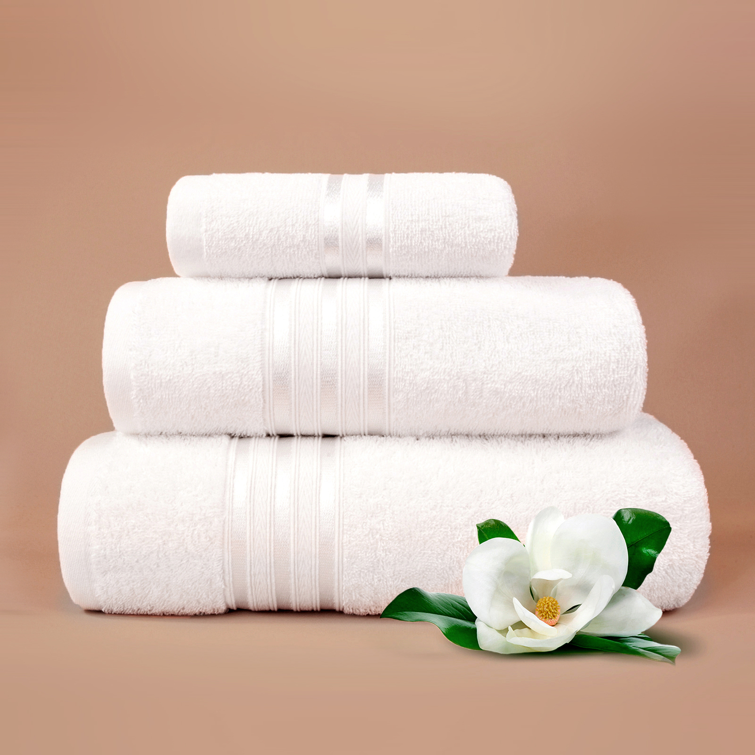 фото Полотенце 30x50x2, 1000 белый dome