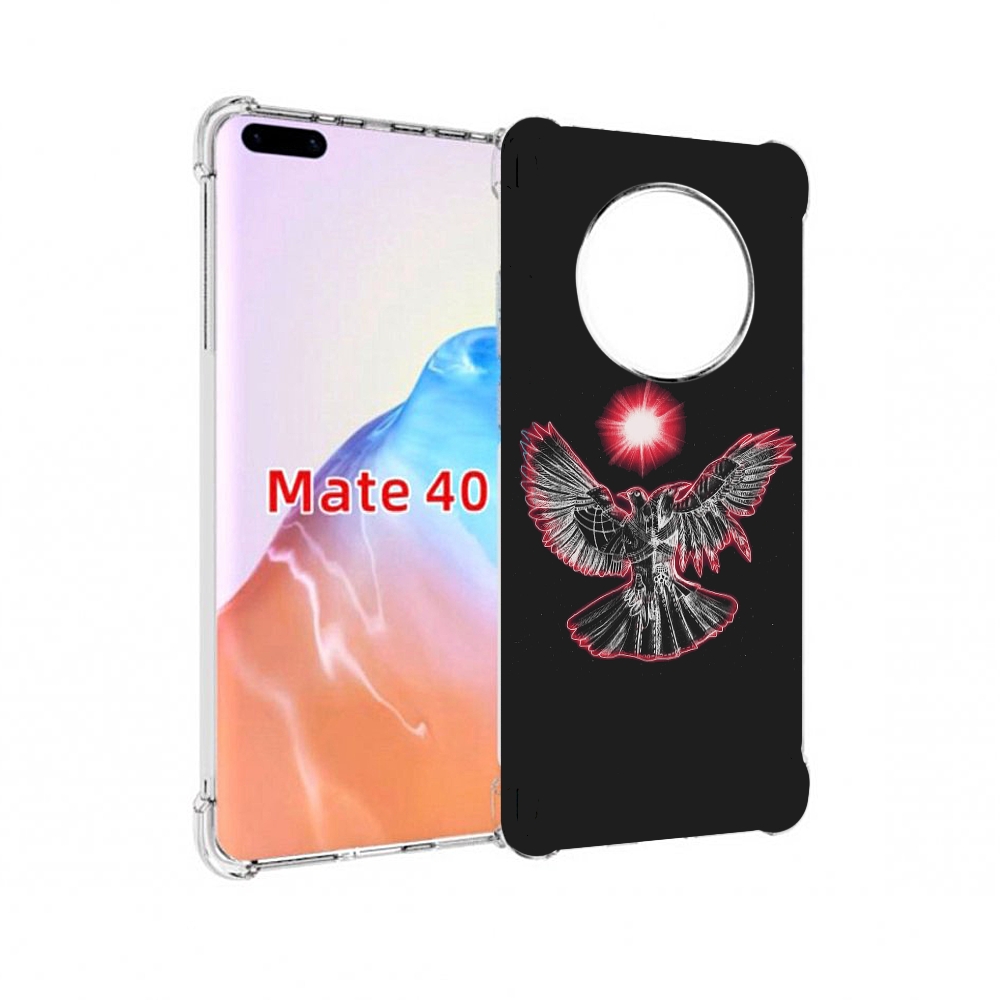 

Чехол MyPads Tocco для Huawei Mate 40 pyrokinesis валькирия, Прозрачный, Tocco