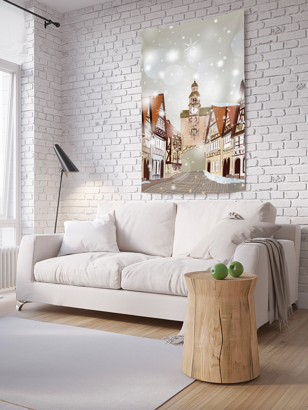

Вертикальное фотопанно на стену JoyArty Город ждет праздник 150x200 см, Город ждет праздник
