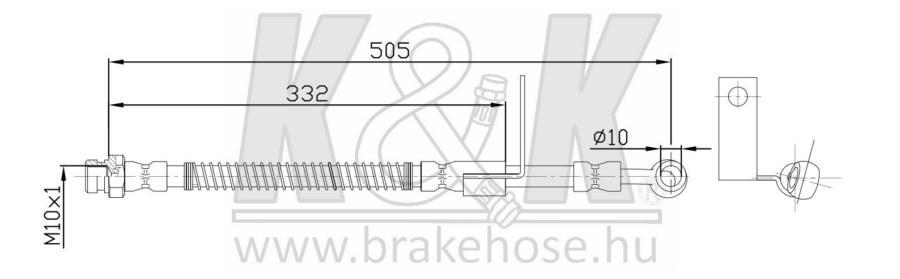 

Шланг Тормозной Передн Лев Hyundai: Accent 1.3/1.5 00- K&K арт. FT0427