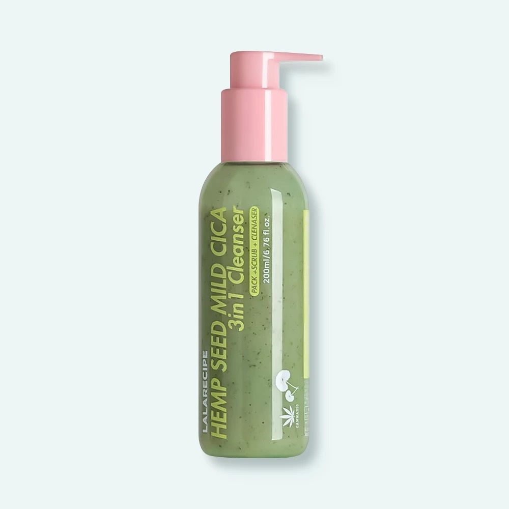 

Очищающая пенка для лица Lalarecipe 3 в 1 Hemp Seed Mild Cica 3 in 1 Cleanser