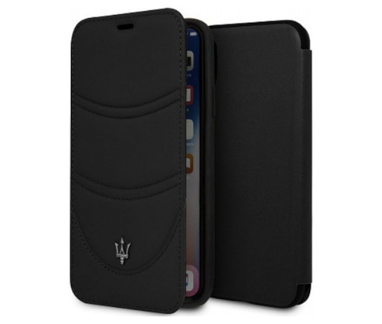 фото Чехол cg mobile maserati granlusso origins booktype leather iphone xr черный