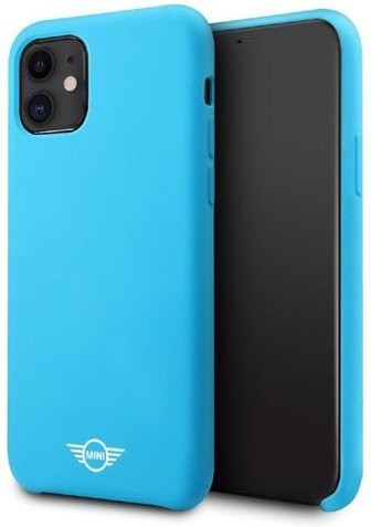 фото Чехол cg mobile mini liquid silicone iphone 11 голубой