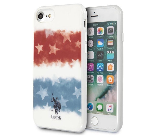 фото Чехол cg mobile u.s. polo assn. fading american flag iphone se 2020/8/7 белый