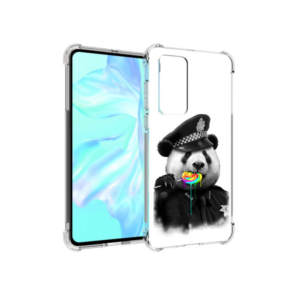 

Чехол MyPads Tocco для Huawei P40 Панда полиция, Прозрачный, Tocco