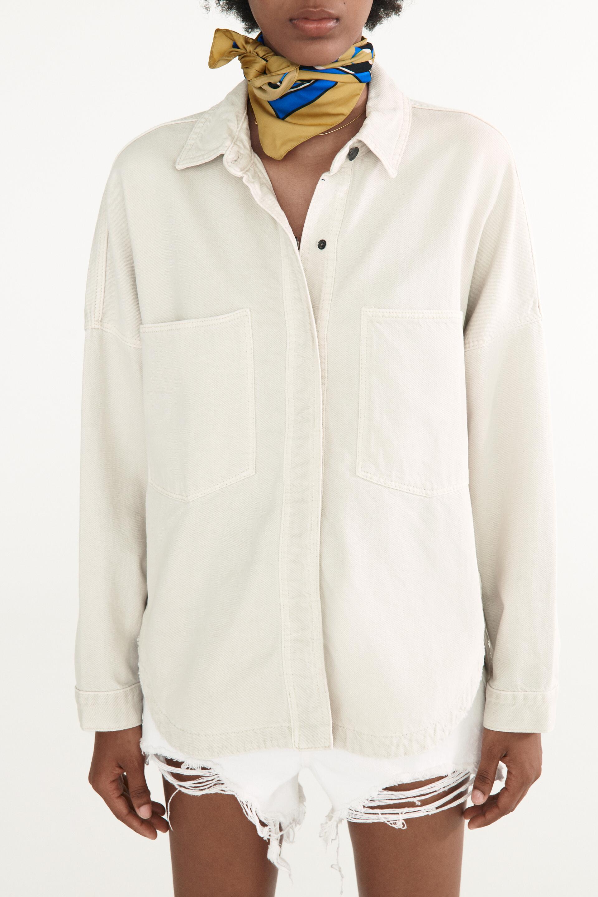 

Рубашка женская ZARA 04877241 белая L (доставка из-за рубежа), 04877241