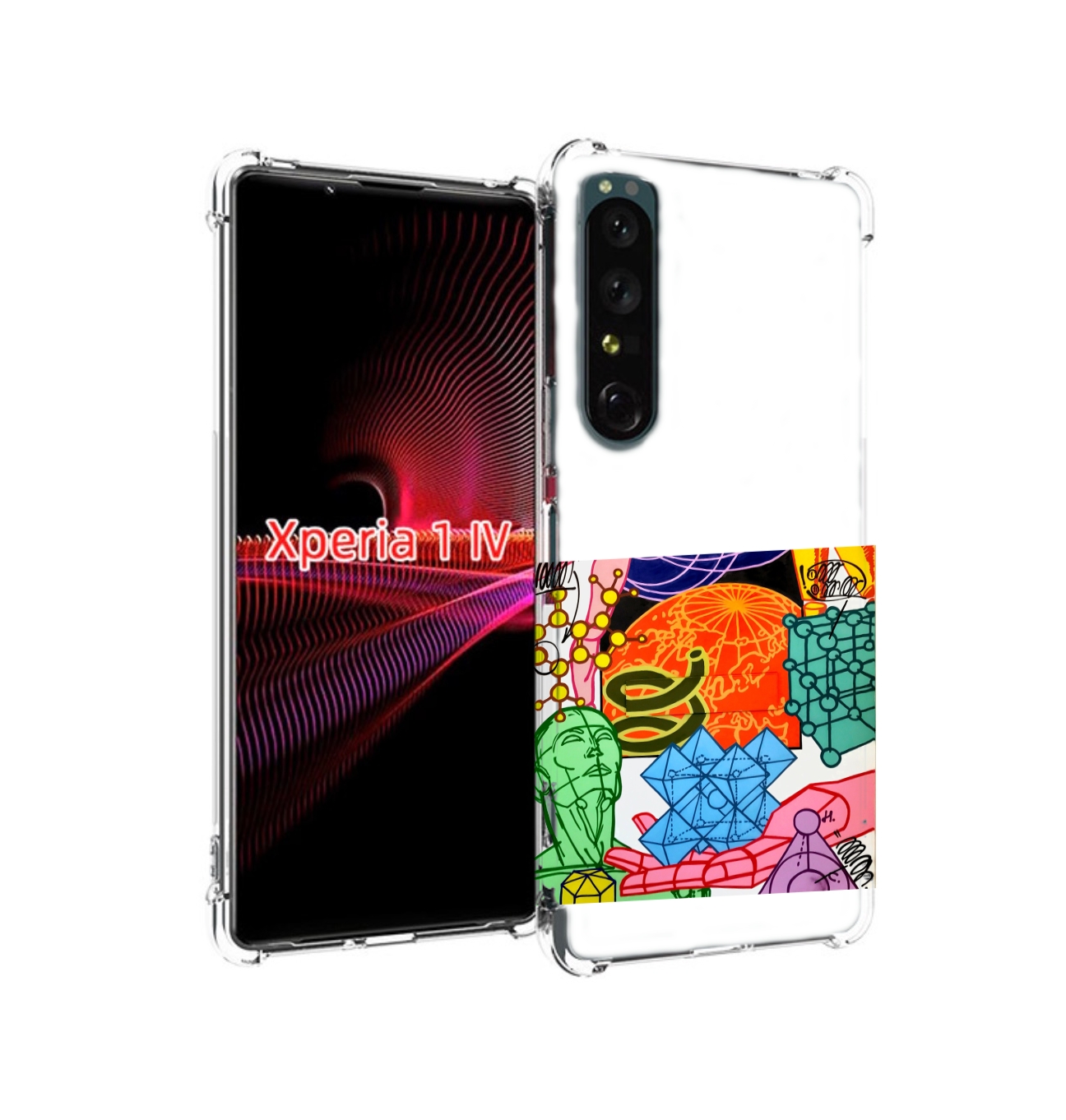 

Чехол накладка MyPads физика-химия для Sony Xperia 1 IV, Прозрачный, Tocco