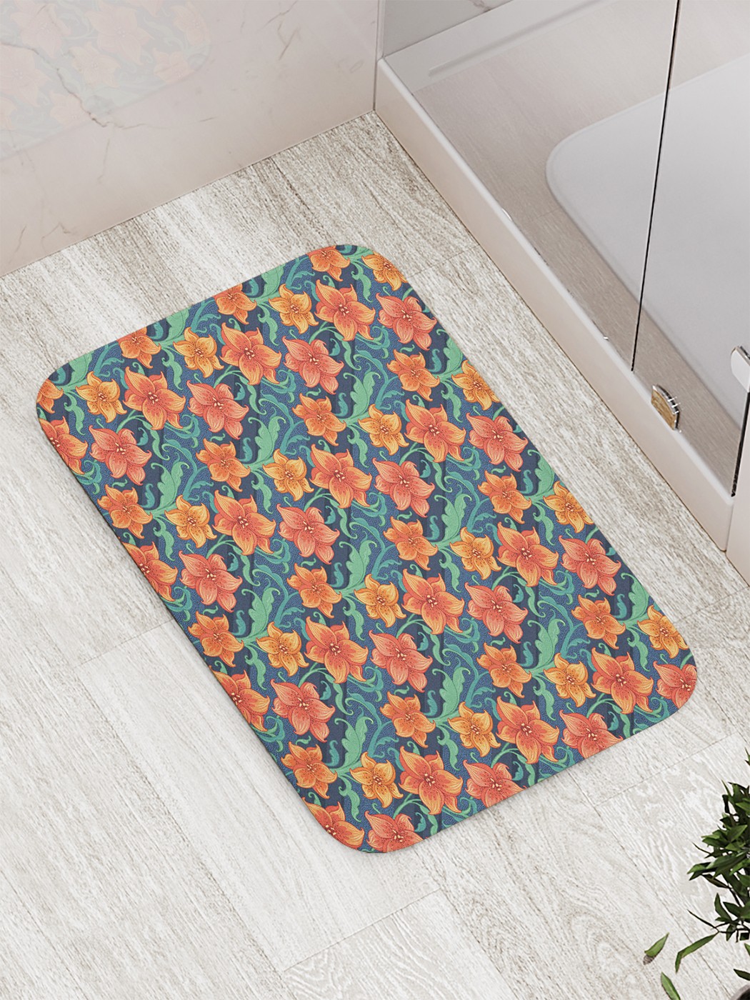 

Коврик противоскользящий для ванной, сауны, бассейна, 77х52 см bath_90901 JoyArty