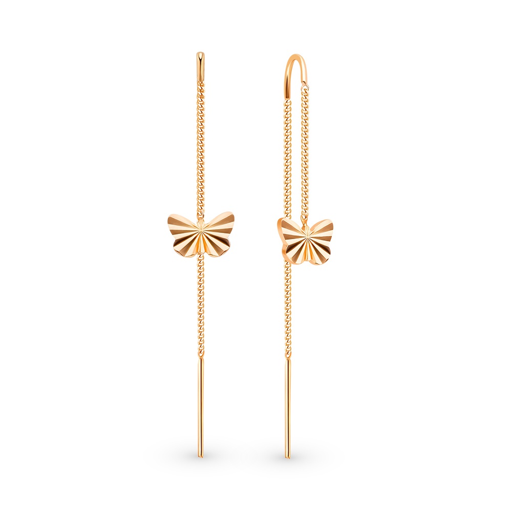 

Серьги продевки из серебра 585Gold 702008943, 702008943