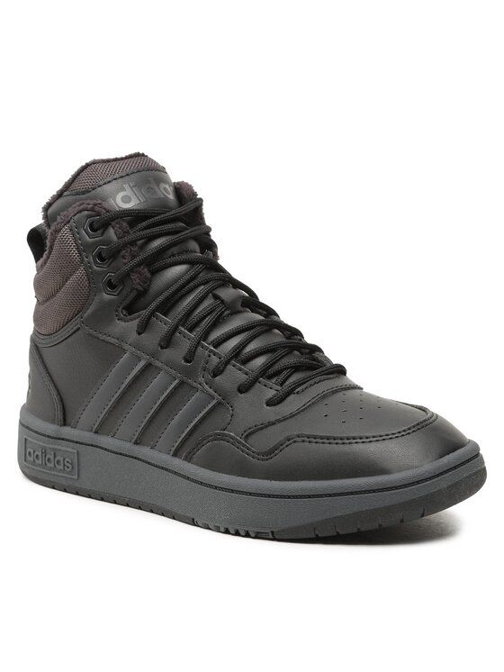 

Кеды Adidas Hoops 3.0 Mid Lifestyle Basketball Classic Fur Lining Winterized 45 1/3 EU, Черный, Hoops 3.0 Mid Lifestyle Basketball Classic Fur Lining Winterized Shoes GW6421