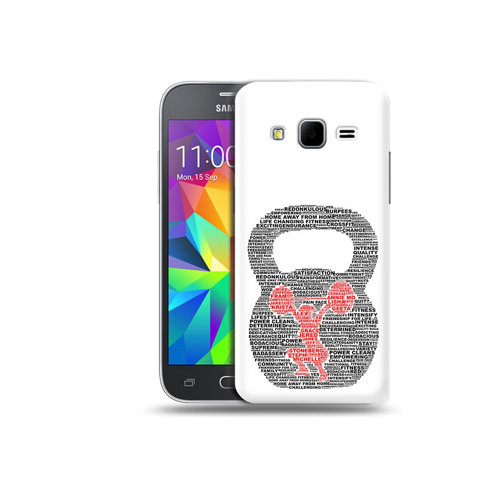 

Чехол MyPads Tocco для Samsung Galaxy Core Prime бодибилдинг гиря из слов, Прозрачный, Tocco