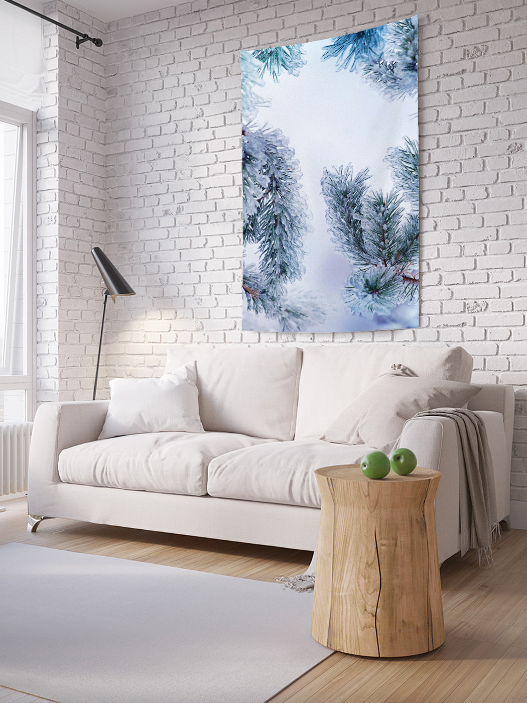 

Вертикальное фотопанно на стену JoyArty Еловое небо 150x200 см, Еловое небо