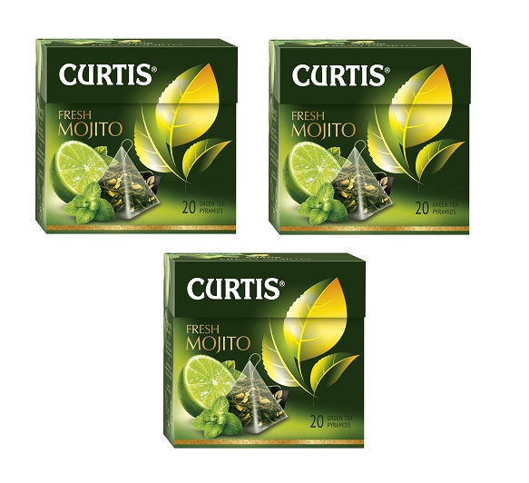 

Чай Curtis Fresh Mojito, 20 пакетиков х 3 шт, Чай Curtis Фреш Мохито 20пак*3шт