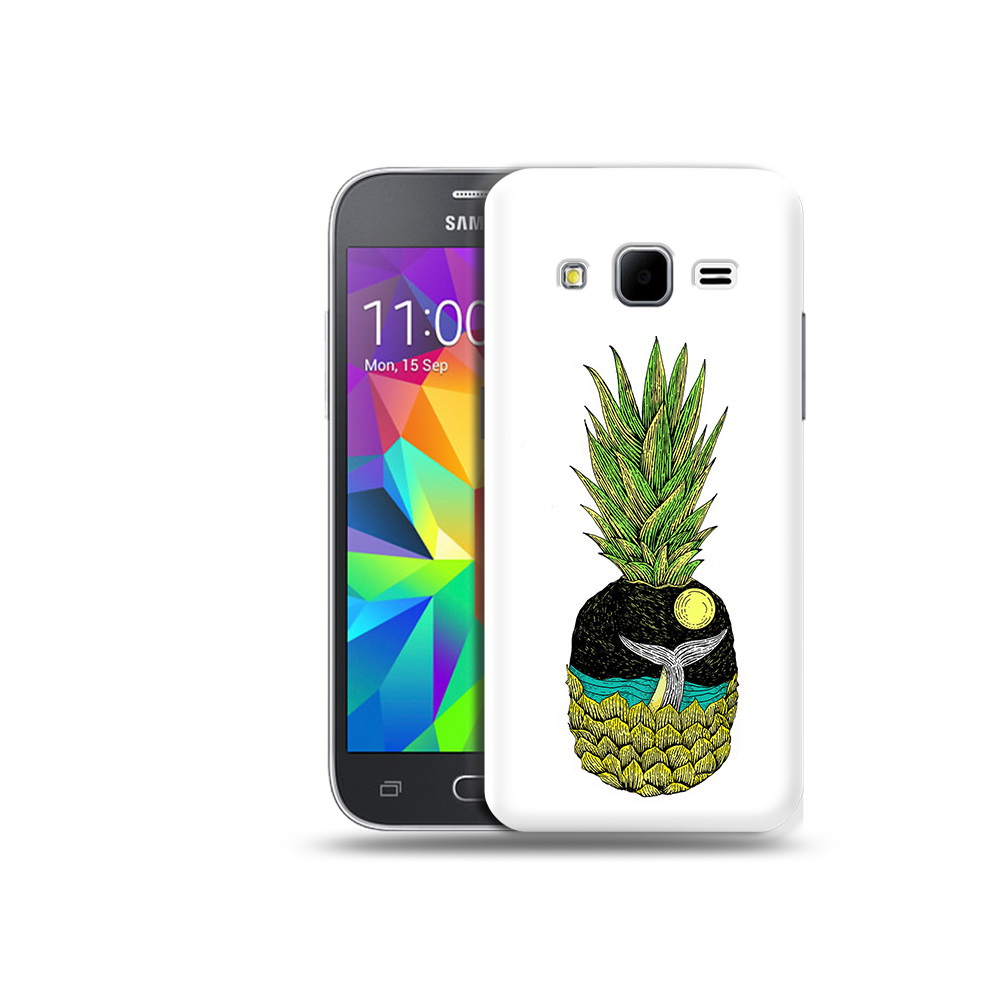 

Чехол MyPads Tocco для Samsung Galaxy Core Prime ананас с китом (PT11933.566.220), Прозрачный, Tocco