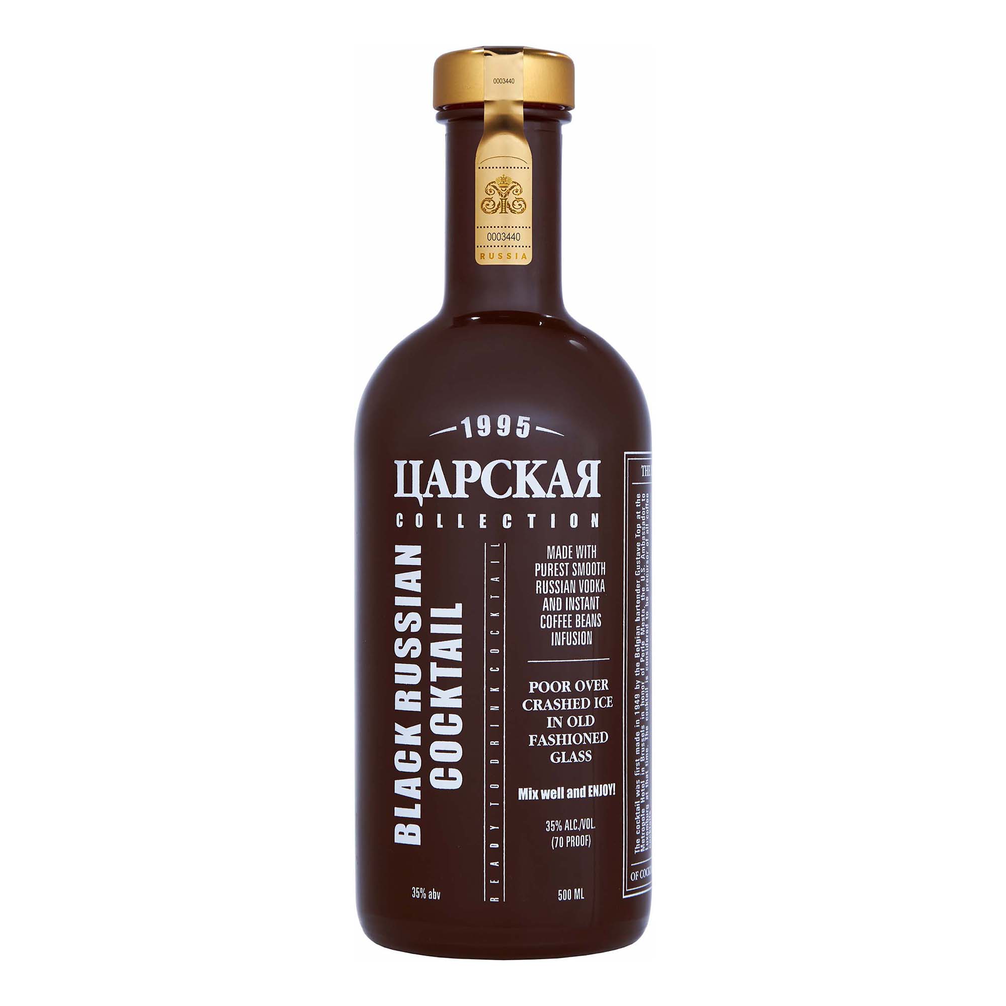 

Коктейль Царская Black Russian 35% 0,5 л