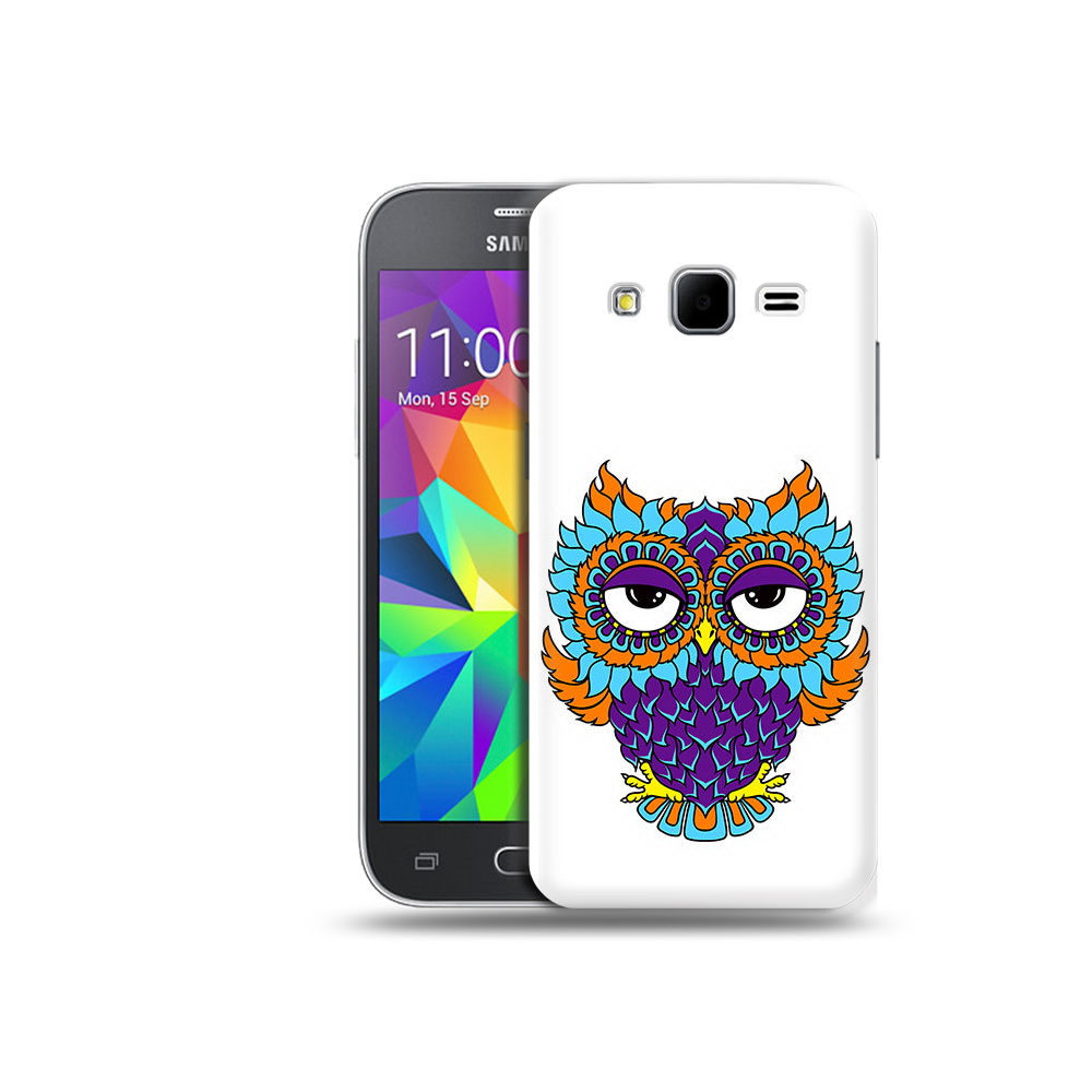 

Чехол MyPads Tocco для Samsung Galaxy Core Prime Цветная сова (PT11933.566.198), Прозрачный, Tocco