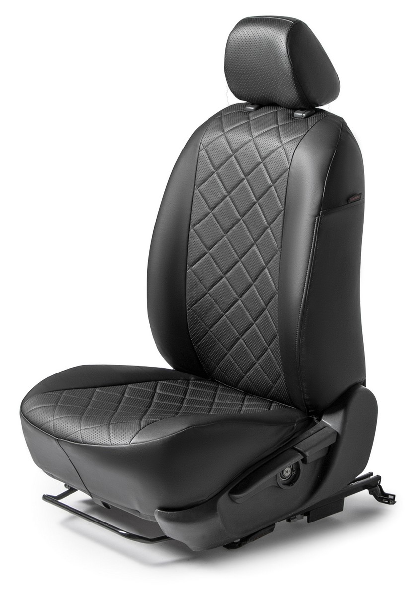 

Авточехлы Rival Ромб (зад.сп. 40/60) Renault Duster II 2021-, эко-кожа, черные, SC.4709.2, Черный